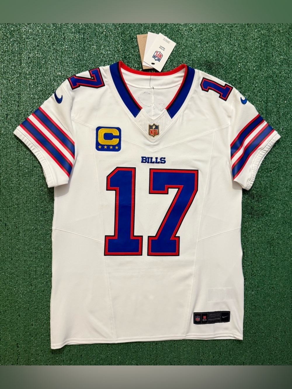Authentic Josh Allen Buffalo Bills White Nike Vapor Fuse Elite Jerseys